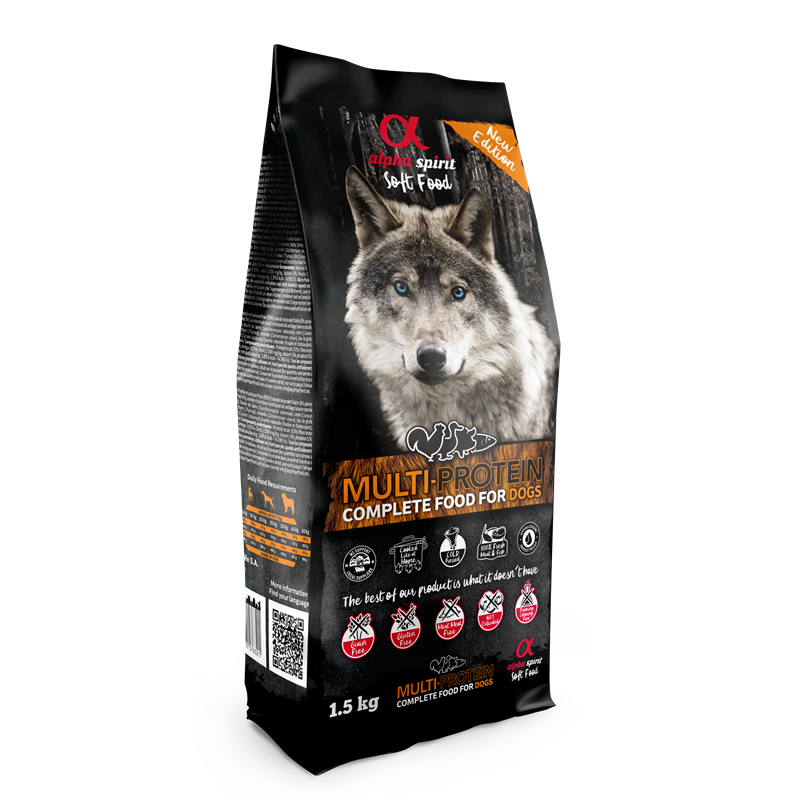 alpha spirit Dog Complete Soft Food Multiprotein 1,5kg