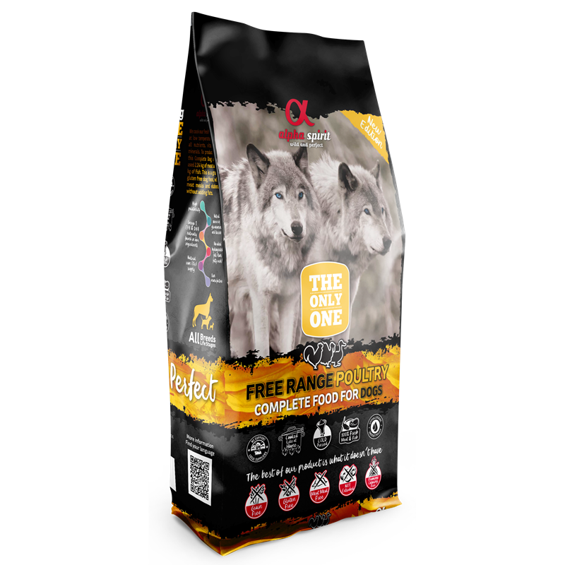 alpha spirit Dog The Only One Freiland-Geflügel 12kg