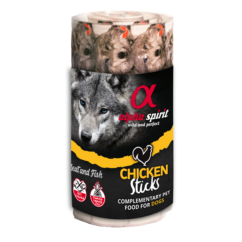 alpha spirit Dog Ristra Stick Huhn 16er