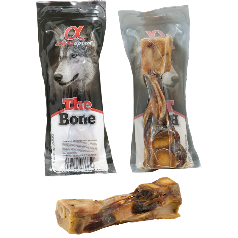 alpha spirit Dog Serrano Schinkenknochen Maxi vac. 1 St.