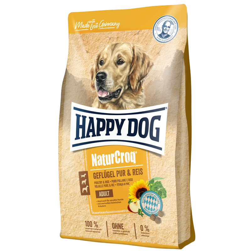 Happy Dog NaturCroq Geflügel pur & Reis 1 kg