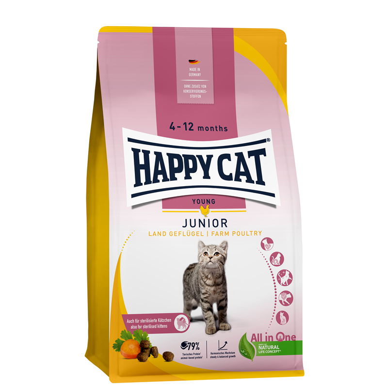 Happy Cat Young Junior Land Geflügel 300g