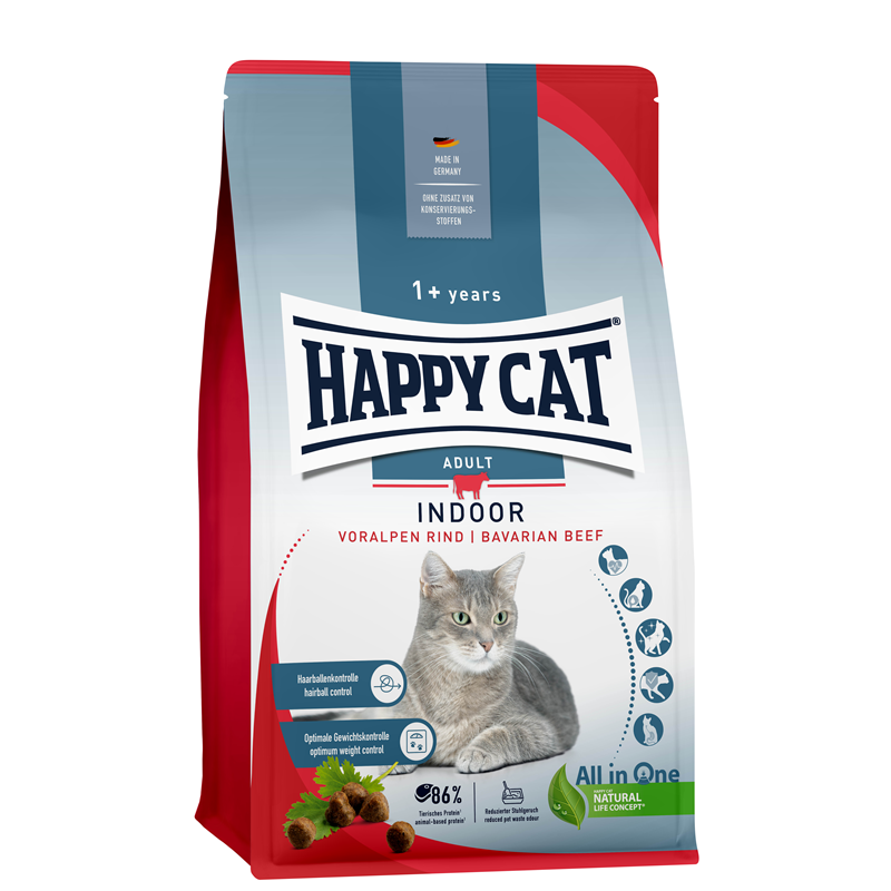 Happy Cat Indoor Adult Voralpen Rind 4 kg