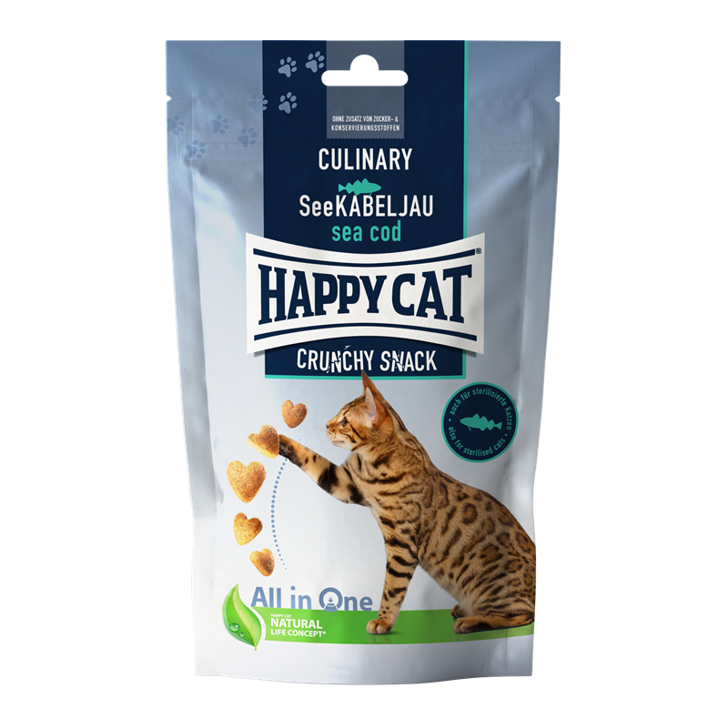 Happy Cat Snack Culinary Crunchy See-Kabeljau 70g