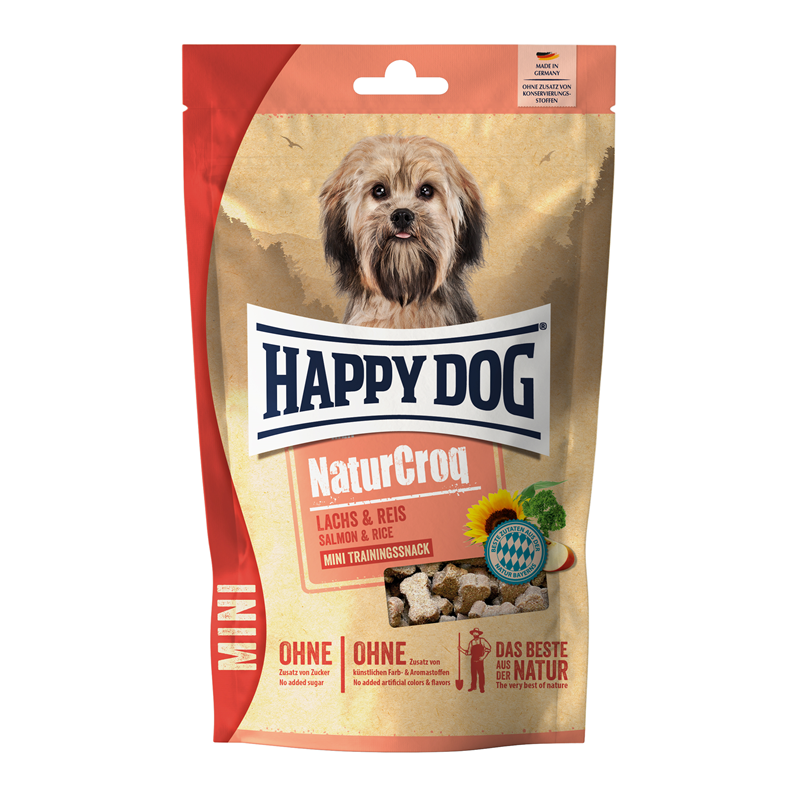 Happy Dog NaturCroq Mini Snack Lachs&Reis 100g