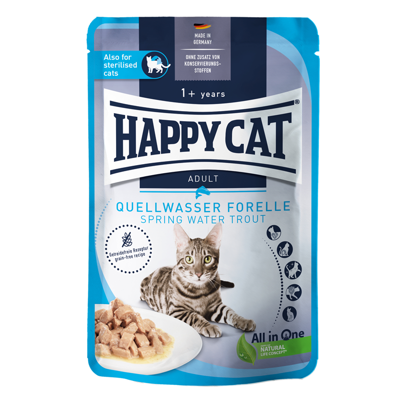 Happy Cat PB Culinary Meat in Sauce Quellwasser Forelle 85 g