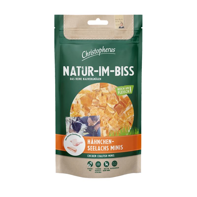 Christopherus Snack Natur-Im-Biss Hähnchen-Seelachs Minis 70g