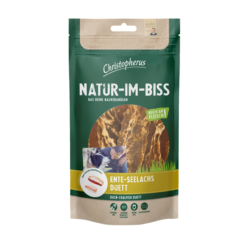 Christopherus Snack Natur-Im-Biss Ente - Seelachs - Duett 70g