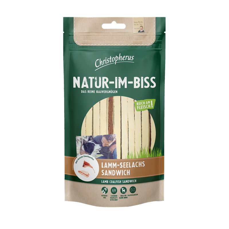 Christopherus Snack Lamm Seelachs Sandwich 70g