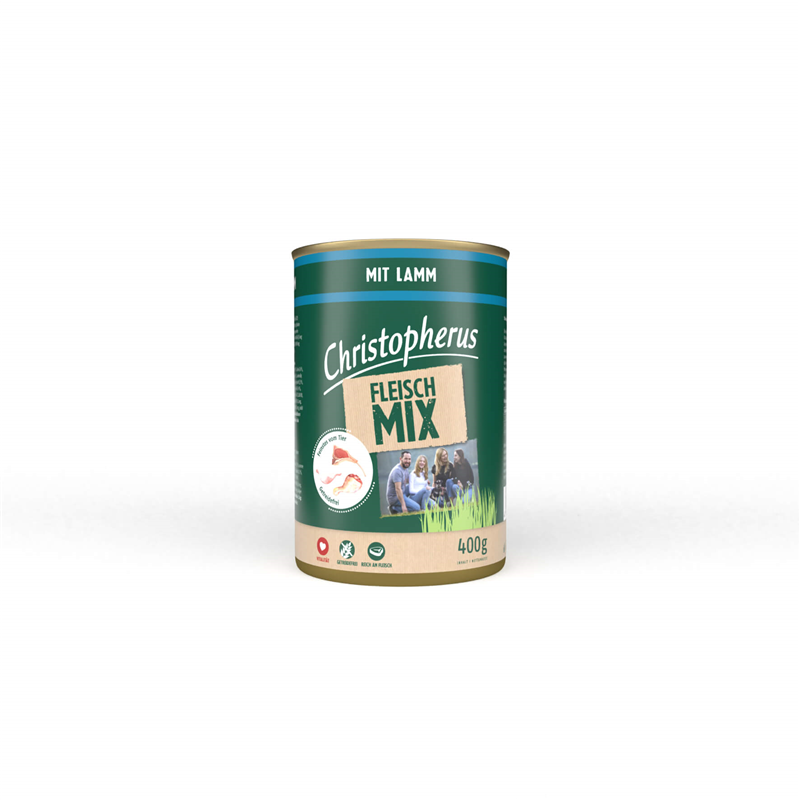 Christopherus Fleischmix - mit Lamm 400g-Dose