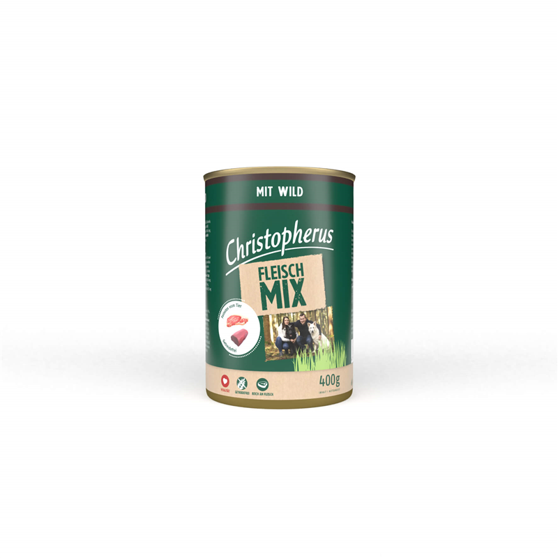 Christopherus Fleischmix - mit Wild 400g-Dose