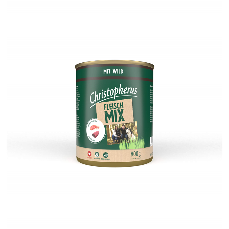 Christopherus Fleischmix - mit Wild 800g-Dose