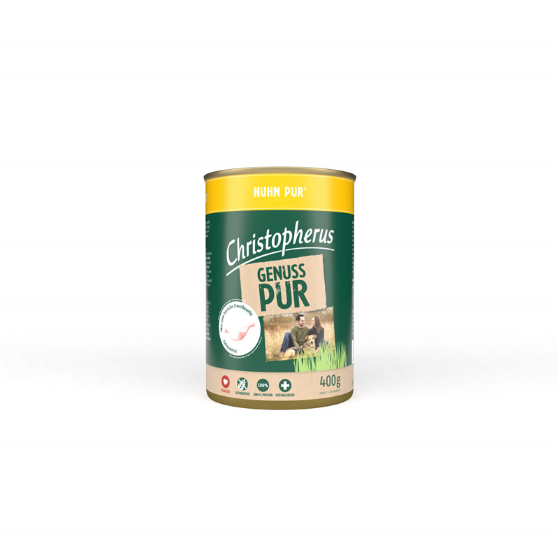 Christopherus Pur Huhn 400g-Dose