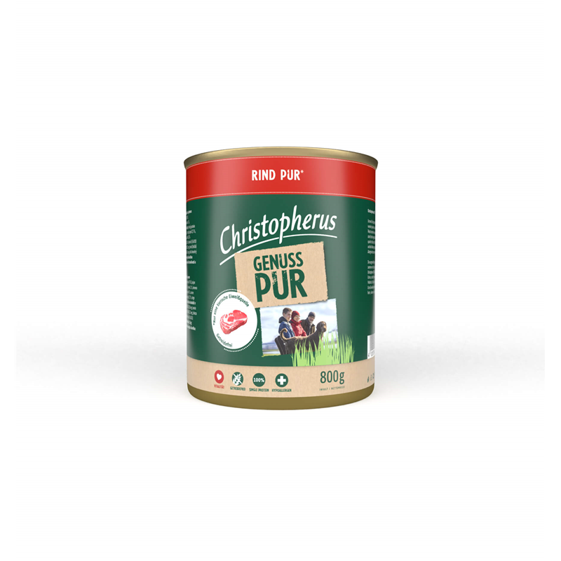 Christopherus Pur Rind 800g-Dose