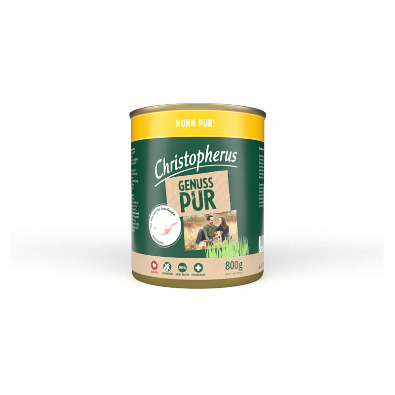 Christopherus Pur Huhn 800g-Dose