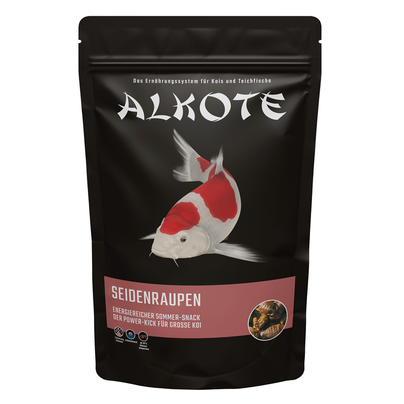 ALKOTE Fisch Futter Seidenraupen 300 g