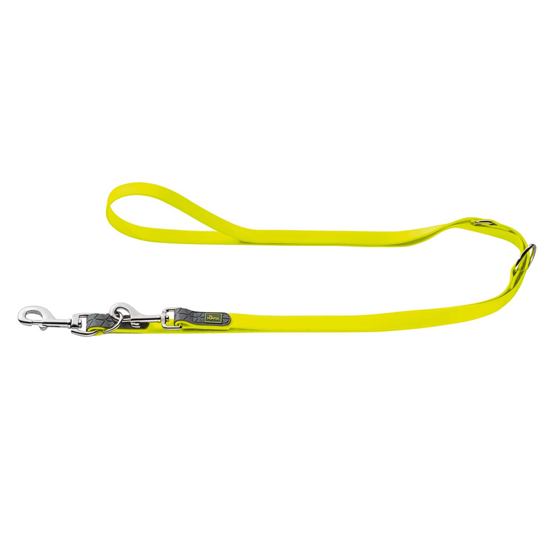 Hunter Verstellbare Führleine Convenience neongelb 20 mm / 200 cm