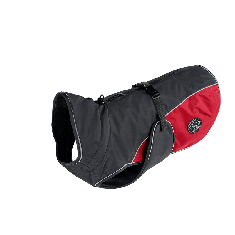 Hunter Hundemantel Uppsala Cozy anthrazit/rot 35