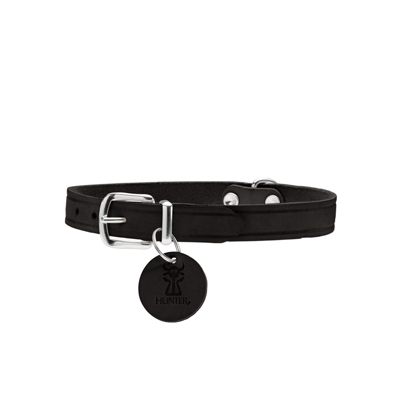 Hunter Halsband Aalborg Softvollrindleder schwarz 42