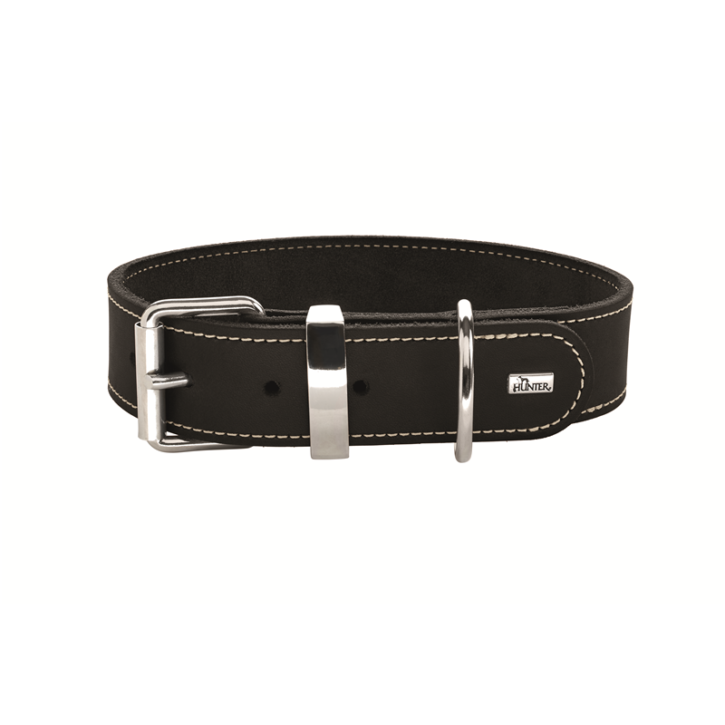 Hunter Hunde Halsband Aalborg Special schwarz 45