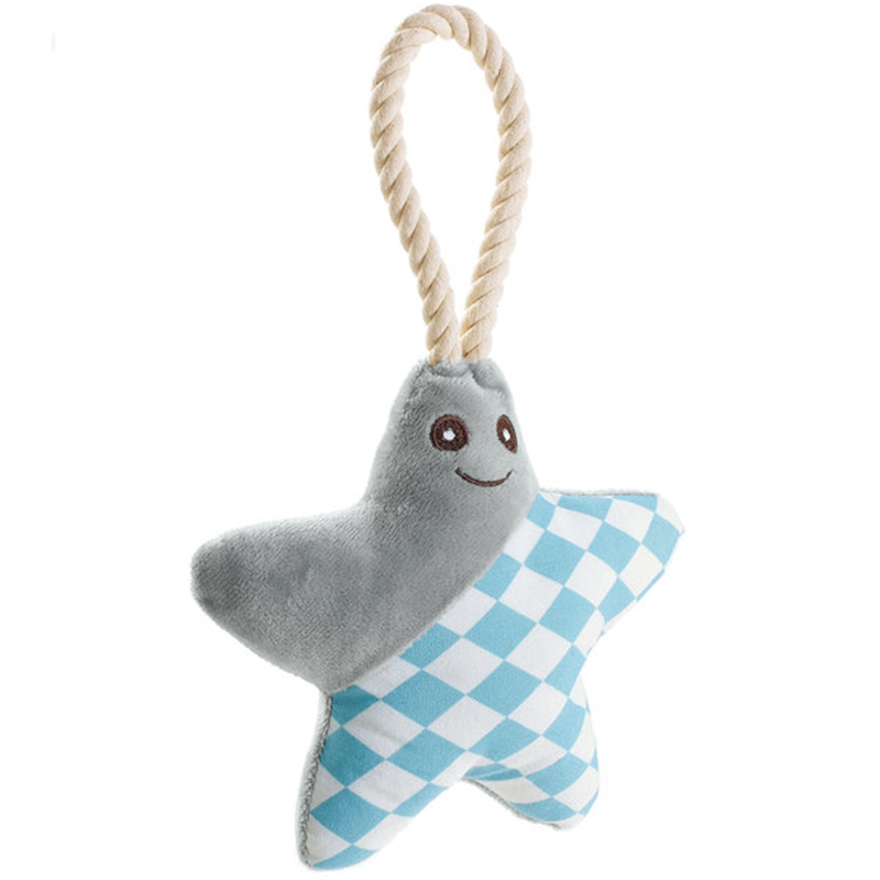 Hundespielzeug Salima Stern grau, 29 cm
