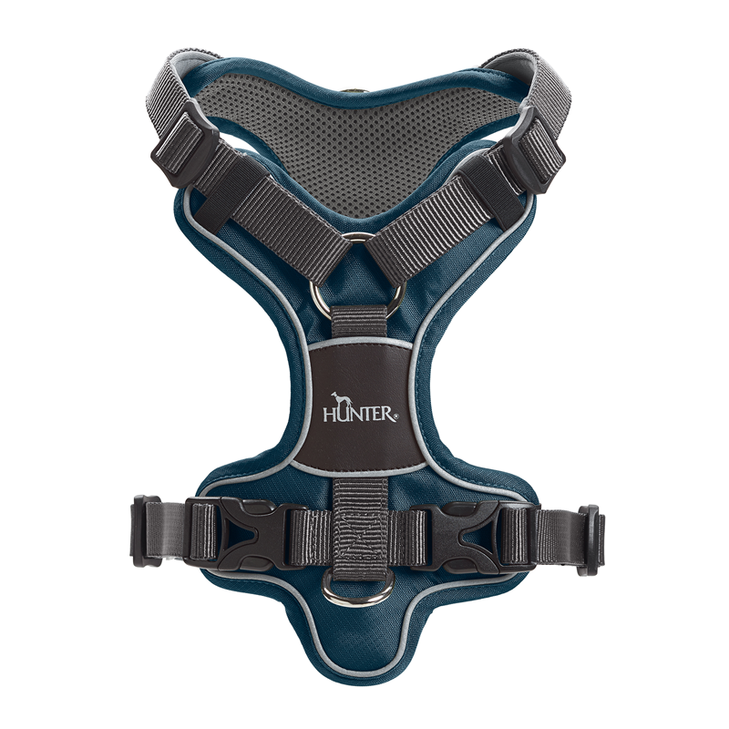 Hunter Divo Geschirr S-M petrol/grau