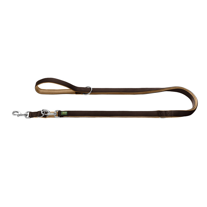 Hunter Verstellbare Führleine Neopren braun/caramel 15/300