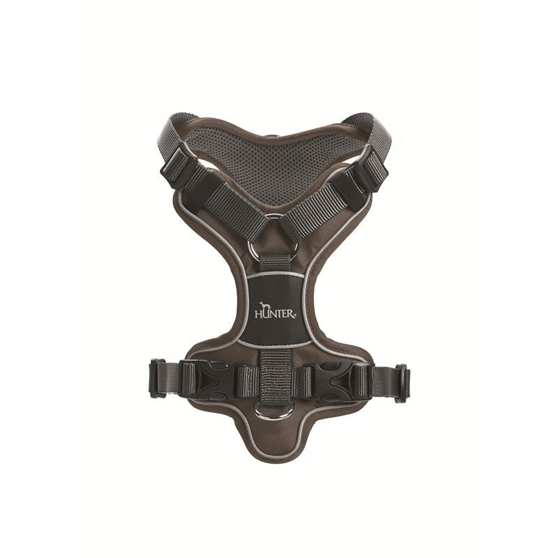 Hunter Geschirr Divo M braun/grau