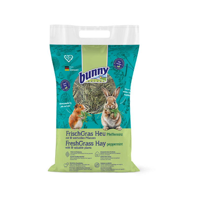 Bunny FrischGras Heu Pfefferminze 500 g