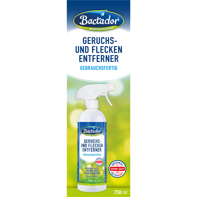 Bactador Geruchs & Fleckenentferner Spray 0,75 l