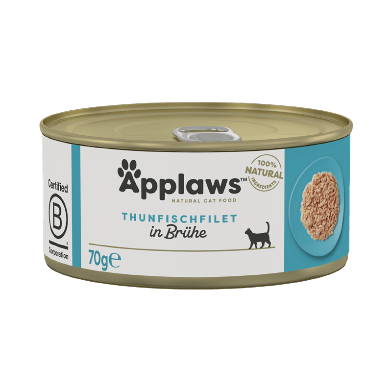 Applaws Katzen Nassfutter mit Thunfischfilets 70 g