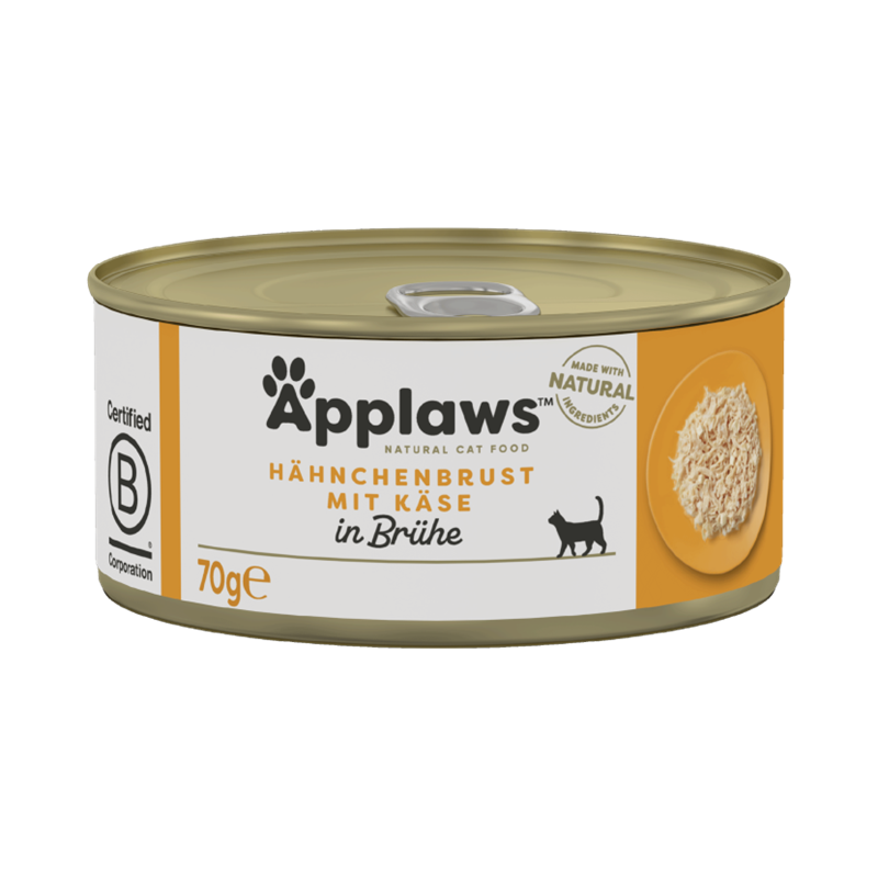 Applaws Katzen Nassfutter mit Hühnchenbrust & Käse 70 g