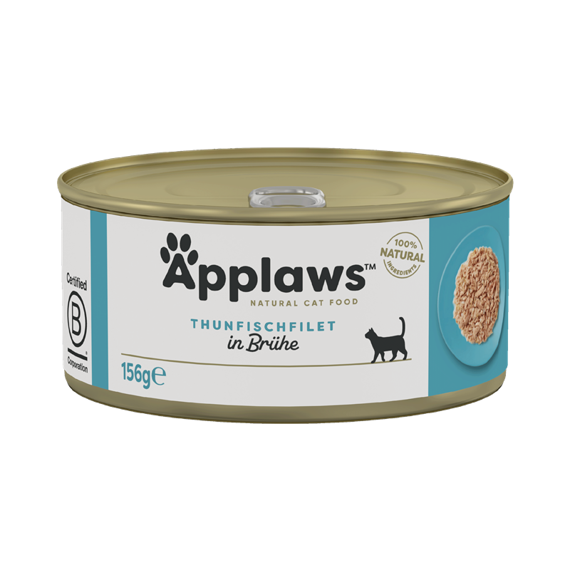Applaws Katzen Nassfutter mit Thunfischfilets 156 g