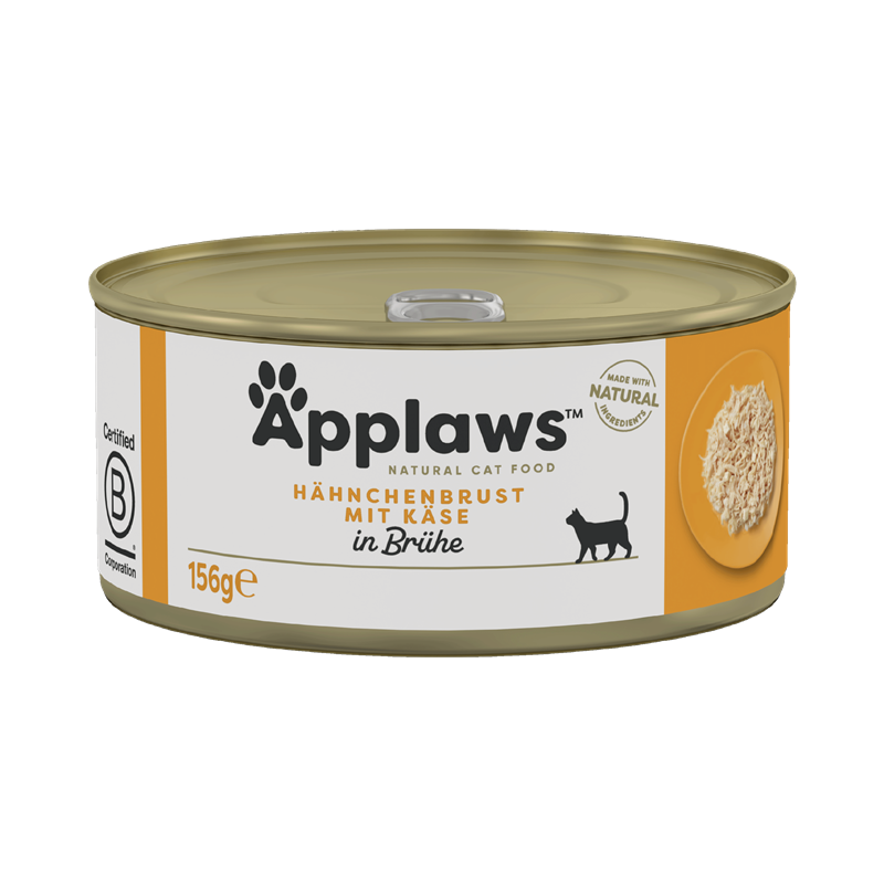 Applaws Katzen Nassfutter mit Hühnchenbrust & Käse 156 g