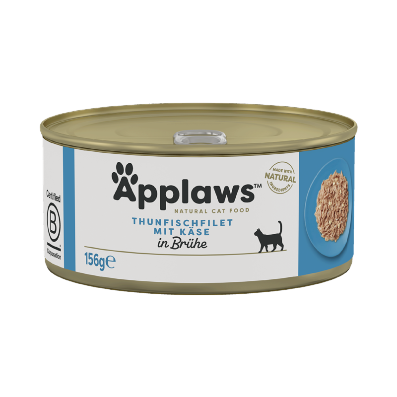Applaws Katzen Nassfutter Thunfischfilets & Käse 156 g