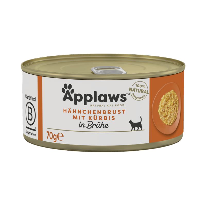 Applaws Katzen Nassfutter mit Hühnchenbrust & Kürbis 70 g