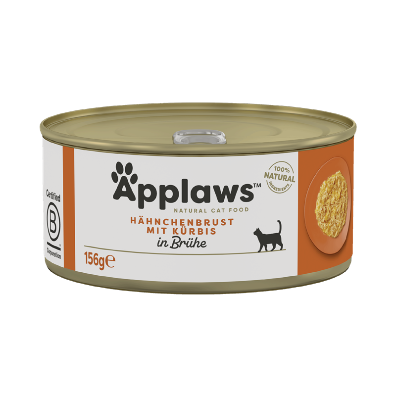 Applaws Katzen Nassfutter mit Hühnchenbrust & Kürbis 156 g