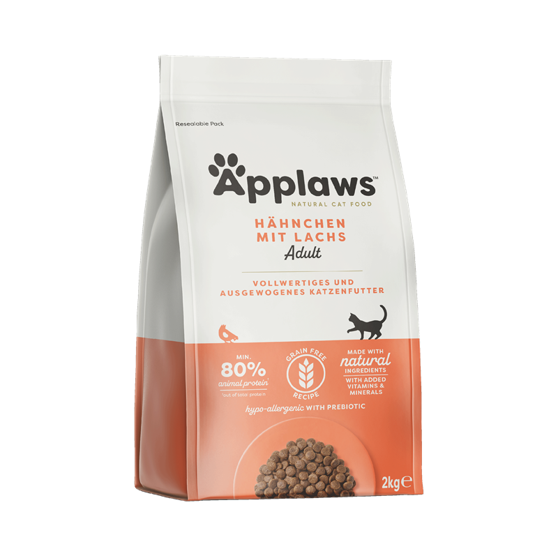 Applaws Katzen Trockenfutter mit Hühnchen & Lachs 2 kg