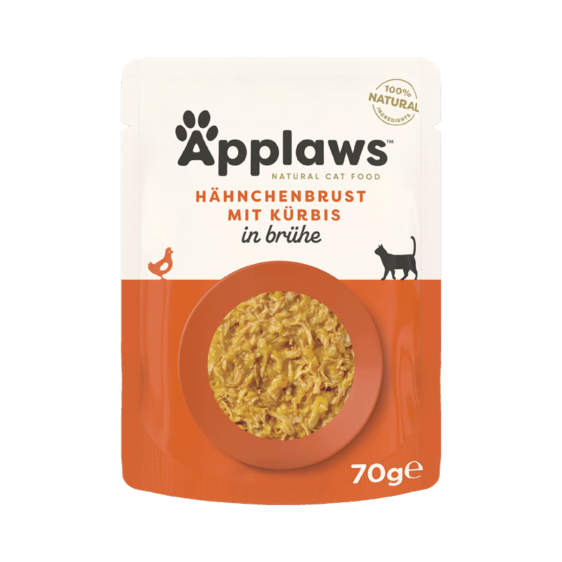 Applaws Katzen Nassfutter mit Hühnchenbrust & Kürbis 70 g