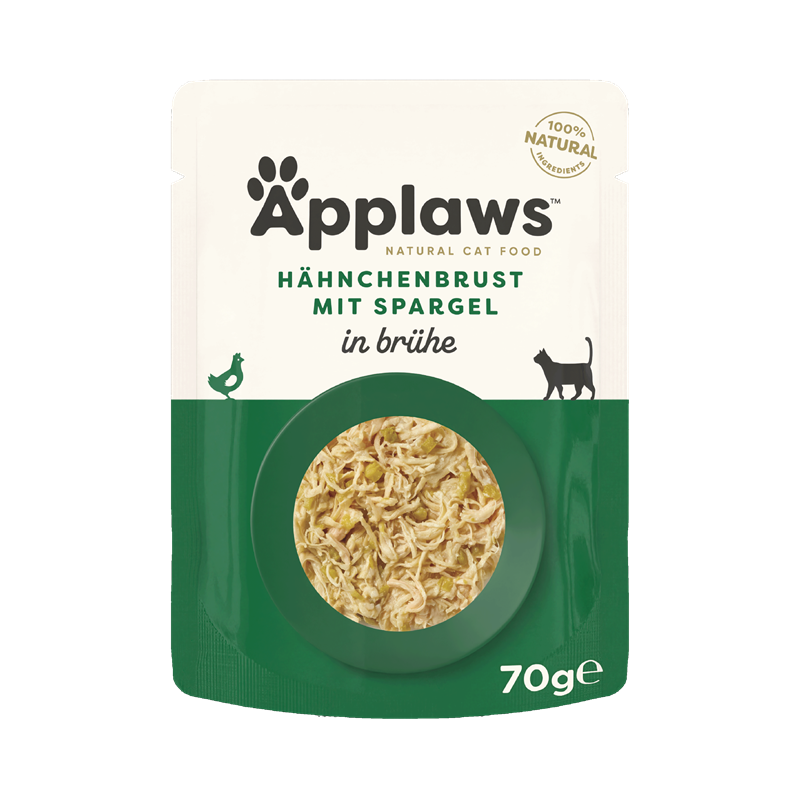 Applaws Katzen Nassfutter mit Hühnchenbrust & Spargel 70 g