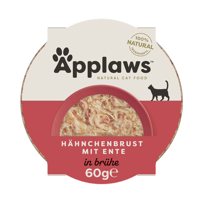 Applaws Katzen Nassfutter saftige Hühnerbrust mit Ente 60 g