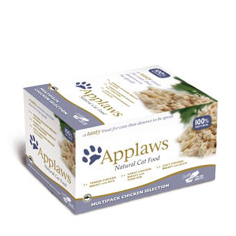 Applaws Katzen Nassfutter mit Hühnchen Selection 8 x 60 g