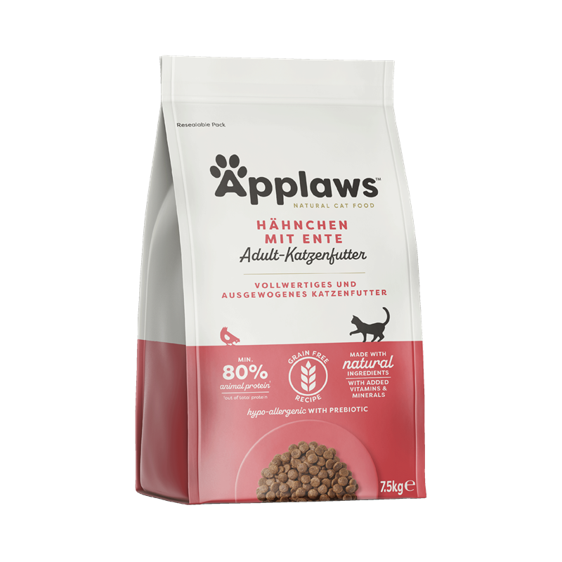 Applaws Katzen Trockenfutter Hünchen und Ente 7,5 kg