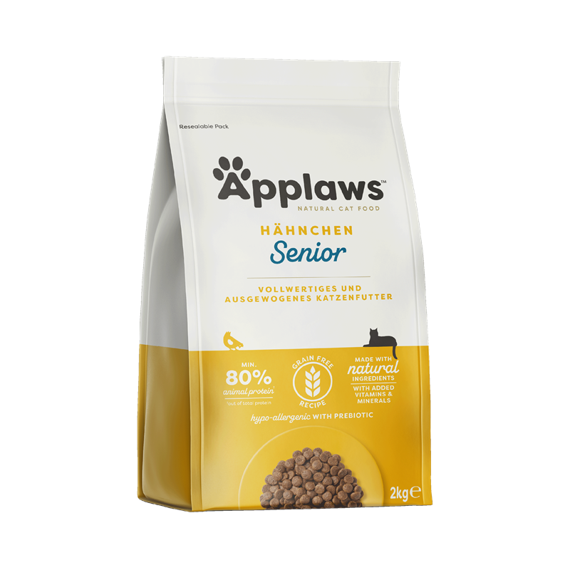 Applaws Katzen Trockenfutter Senior mit Hühnchen 2 kg