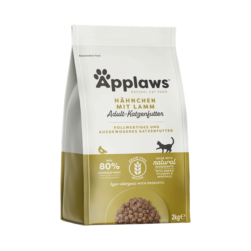 Applaws Katze Trockenfutter Hühnchen mit Lamm 2 kg