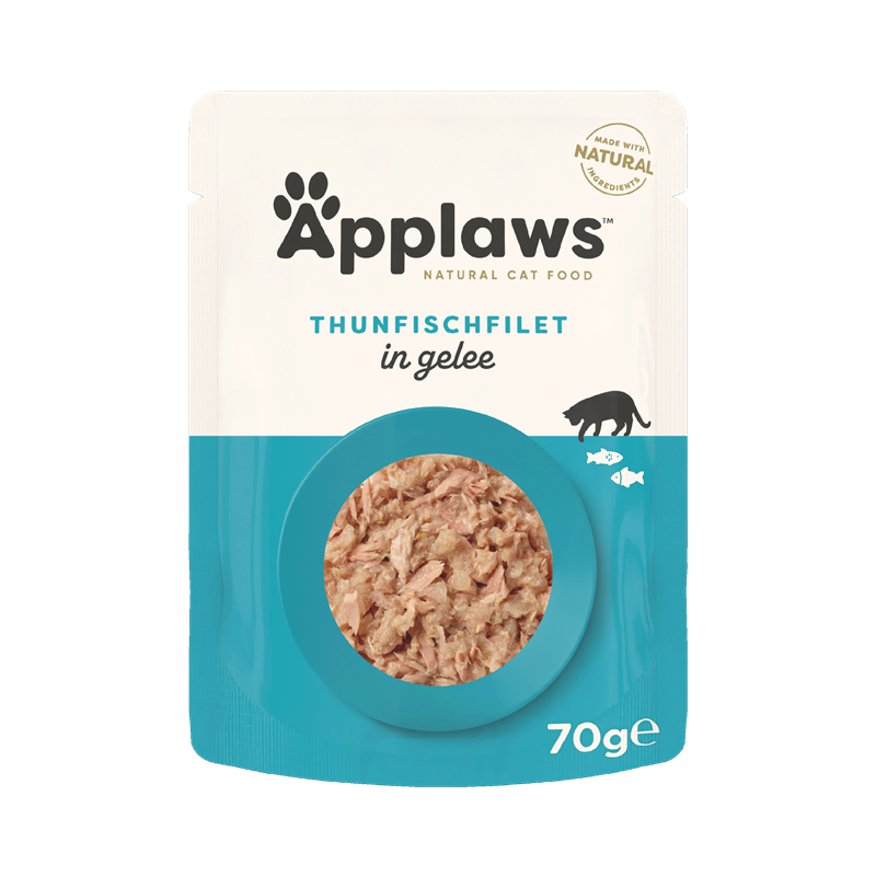 Applaws Katzen Nassfutter mit Thunfischfilet in Gelee 70g