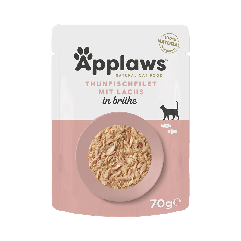 Applaws Katzen Nassfutter Thunfischfilet & Lachs Pouch 70g