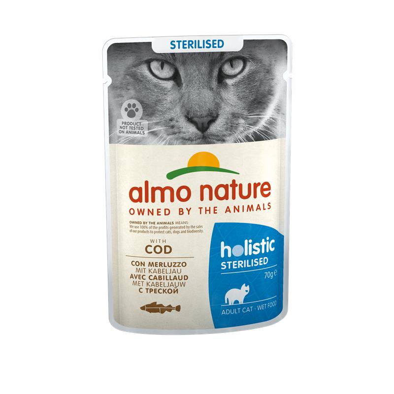 Almo Nature PB Holistic Sterilised mit Kabeljau 70g