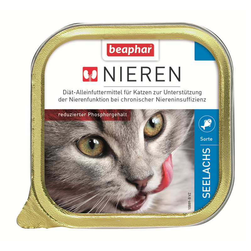 Beaphar Nierendiät +Seelachs 100 g Schale