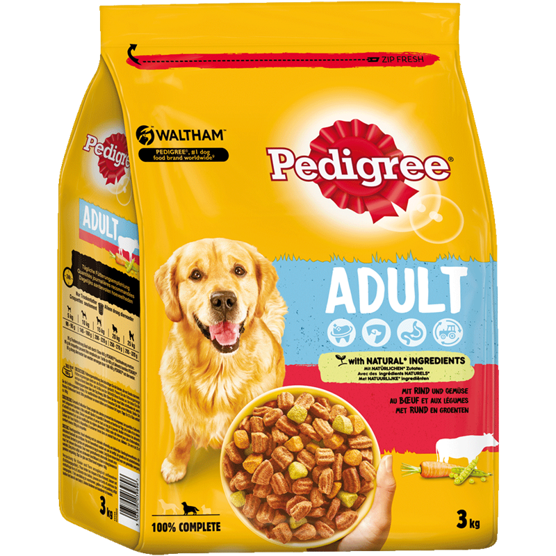 Pedigree Trocken Adult Rind + Gemüse 3kg